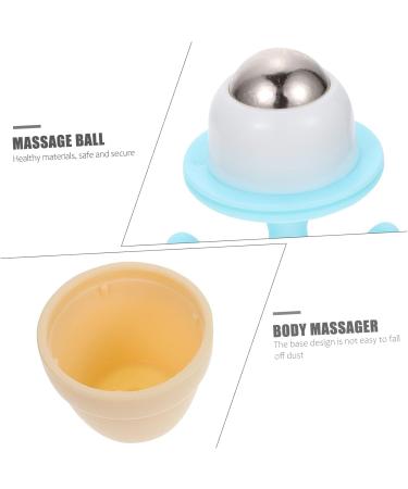 Buy Cabilock 2 STK Roller Ball Massage Device - Portable Manual Massager for Deep Muscle Relief | Ideal Hand & Calf Roller | 6.5x5cm Blue - Buy Online on GoSupps.com