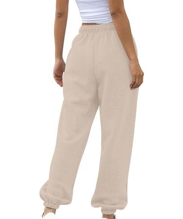 NLOMOCT Women's Water Resistant Tall Sweatpants | Winter Thermal Insulated Joggers with Pockets - High Waisted | Medium | Z2-Orange - Buy Online on GoSupps.com