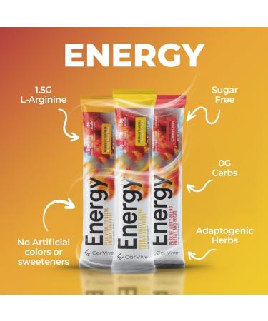 Energy Drink Mix Variety Pack - Natural Energy & Focus Supplement with Carnosyn Ashwagandha L-Arginine Theobromine - Zero Sugar 5 Calories 120mg Caffeine - Buy Online on GoSupps.com