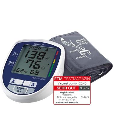VISOMAT Comfort 20/40 Blood Pressure Meter & YK-81CEU Pulse Oximeter Bundle - Accurate Gentle Health Monitoring for Home Use - International Shipping - Buy Online on GoSupps.com