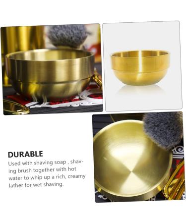 Fomiyes 2-Pack Foam Dishwasher Razor Soap Cream Cups - Stainless Steel Shaving Pallet Bowl for Men - Ideal for Pigment Toning & Grooming - Buy Online on GoSupps.com