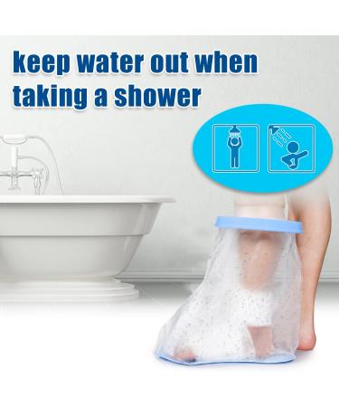 Sumifun Waterproof Foot Cast Cover for Shower - Adult Ankle Cast Protector with Non-slip Padding Bottom - Keep Wounds Dry - Buy Online on GoSupps.com