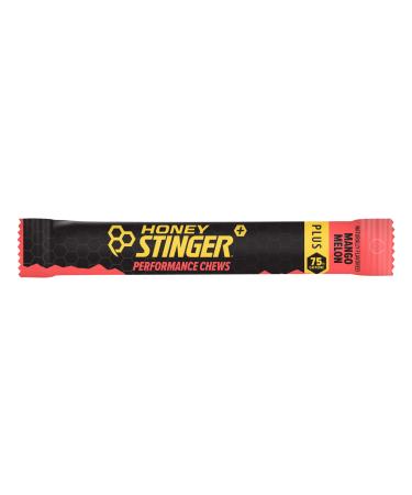 Honey Stinger Mango Melon Performance Energy Chew | Gluten Free | With Caffeine | For Exercise, Running and Performance | Sports Nutrition for Home & Gym, Pre and Mid Workout | 12 Pack, 21.6 Ounce