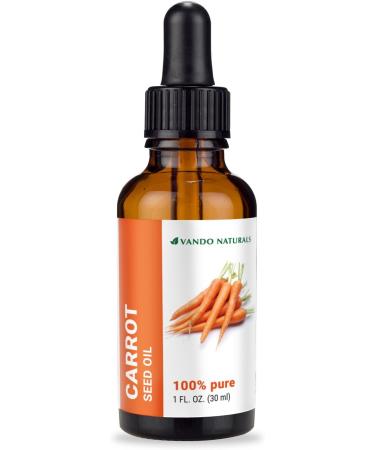 Carrot Seed Oil by VANDO NATURALS 100% Natural Unrefined Cold Pressed 1 FL.OZ. - Buy Online on GoSupps.com