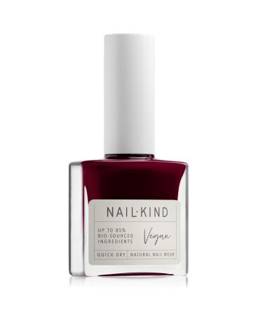 NAILKIND Burgundy Deep Red Nail Polish - Wine O Clock - Classic-Red Nail Varnish - Vegan Nail Lacquer - Peta Certified Cruelty Free - Quick Drying Long Lasting Chip Resistant Manicure - 8ml Wine O' Clock