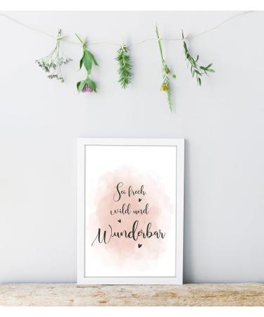 artpin Poster Set for Children's Room | 3 Pictures - Old Pink Balloon Rainbow Fox | Baby Room Decor for Girls - Buy Online on GoSupps.com