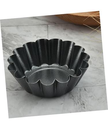 Zerodeko Flan Tart Pan 42 Pcs Cake Mold Baking Mold Wrought Iron Non Stick Iron Bake Mold 6.5x6.5x2.2cmx7pcs Blackx7pcs - Buy Online on GoSupps.com