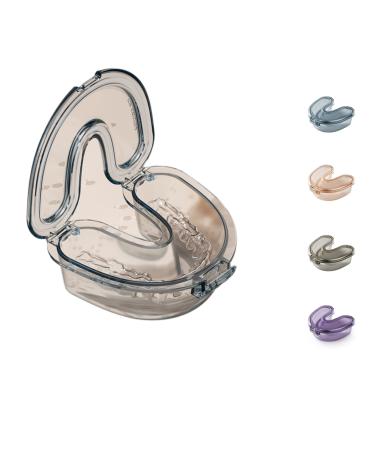 Invisible Braces Storage Box Portable Orthodontic Orthodontics Transparent Immersion Box Dentures Steel Dentures Storage Box (BLUE)