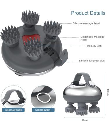 Ankilo Upgraded Electric Hair Scalp Massager with 3 Kneading Modes Portable Head Massager Handheld Waterproof Head Scratcher for Hair Growth Deep Clean and Stress Relax Cat Dog Massager - Buy Online on GoSupps.com