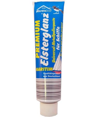 Elstergloss Universal Metal Polishing Paste Bundle - 150ml XXL Tube with Microfiber Cloth & Sponge | Perfect for Ship Metal Surface Care - Buy Online on GoSupps.com