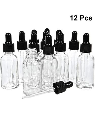 Beaupretty 30ml Transparent Round Glass Eye Drop Bottle - Refillable Drip Bottles (12 Pack) for Liquids - Ideal for Travel & DIY - Buy Online on GoSupps.com