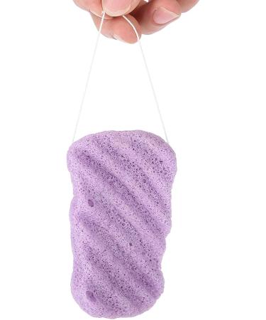 Konjac Sponge Baby Sponge for Bathing Body Sponges for Shower Long Wave Type Big Size Body Konjac Wash Face Flutter Facial Body Care Sponges Dry (Long Waves Purple (Dry)) - Buy Online on GoSupps.com