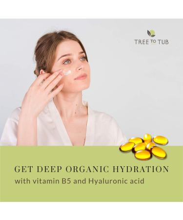 Tree To Tub Hydrating Face Moisturizer - Water Based Hyaluronic Acid Vitamin C & E Cream for Dry, Sensitive Skin - Organic Aloe, Green Tea, Ginseng - 2 Pack - Buy Online on GoSupps.com