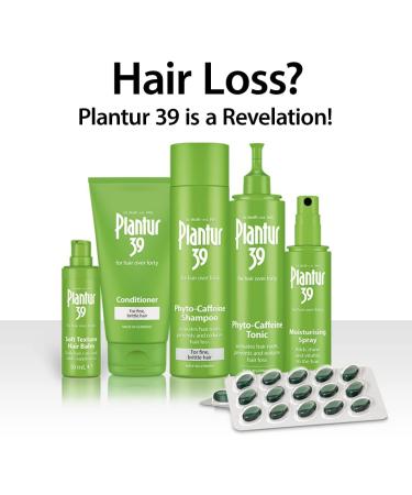 Plantur 39 Caffeine Shampoo & Moisturising Spray - For Fine Brittle Hair - Supports Growth & Adds Shine - 250ml Shampoo + 125ml Spray - Buy Online on GoSupps.com