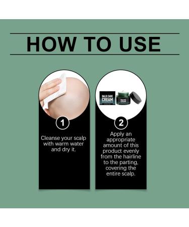 Bald Cream 50g Scalp Care Cream for Men 236 inch moisturizing and nourishing skin cream with natural antishine effect and matte finish for bald wearers - Buy Online on GoSupps.com