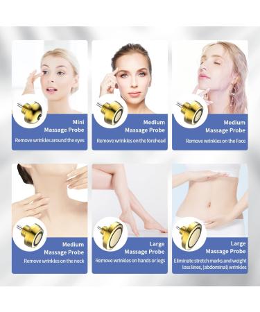 RF Radio Skin Tightening Machine w/ Red LED Therapy - Anti-Aging & Dark Circle Reduction for Face, Neck, Belly & Thighs - Buy Online on GoSupps.com