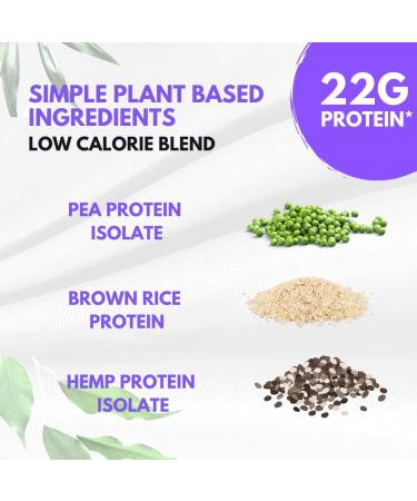 All Natural Premium Plant Protein | Vanilla | Protein Nutrition Simplified | (30 Servings 907 Grams) | 22g Protein* per serving | Low Carbs | Low Calorie | No added Sugar | Gluten Free | Dairy Free | Non-GMO | No Preservatives and No Artificial Colours |  - Buy Online on GoSupps.com
