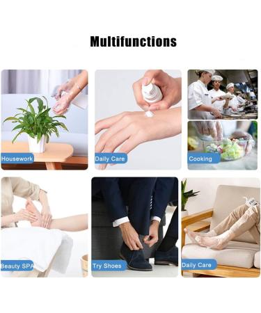 200 Counts Paraffin Wax Bath Liners Hands & Feet Disposable Large Plastic Mitt Bags and Sock Liners Therapy Wax Refill Socks & Gloves Cozy Hand Foot Covers with Stickers for Women Men - Buy Online on GoSupps.com