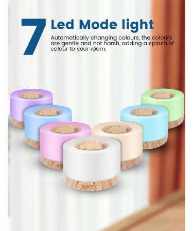 Pitasha 500ml Essential Oil Diffuser - Aromatherapy Humidifier with Remote Control BPA-Free for Home Office & Car - LED Light Feature - Buy Online on GoSupps.com