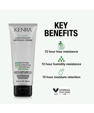 Kenra AllCurl Lightweight Defining Cr me | Curl Enhancer for Wavy, Curly, Coily Hair | 72-Hour Frizz and Humidity Control | Enhances Shine and Manageability | 3.6 fl. oz - Buy Online on GoSupps.com