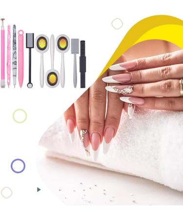 AUklOPVZZ Effortlessly Stunning Nail Designs With Magnetic Nail Polish Tools Easy To Carry And Store Metal Nail Magnetic Tool Set - Buy Online on GoSupps.com