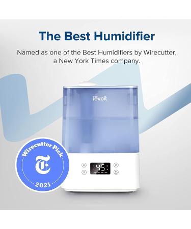 LEVOIT 6L Large Tank Top-Fill Cool Mist Humidifier for Bedroom with Smart App & Alexa Control - Essential Oil Diffuser - 60H Runtime - Blue - Buy Online on GoSupps.com