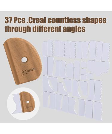 ORIISIN 37 Pcs Pottery Tool Set for Ceramics - Pottery Foot Shaper, Trimming Tools, Profile Rib Bundle - Buy Online on GoSupps.com