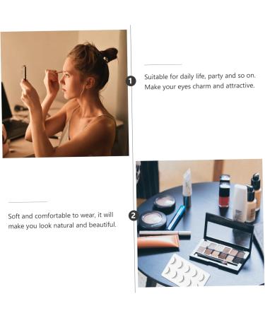 Beavorty 1 Pair Short Eyelash Cosmetic eyelashes false eyelashes False Eye Lashes artificial eyelashes Dense Eyelashes fiber makeup eyelashes false lashes 3d extend curly artificial fiber - Buy Online on GoSupps.com