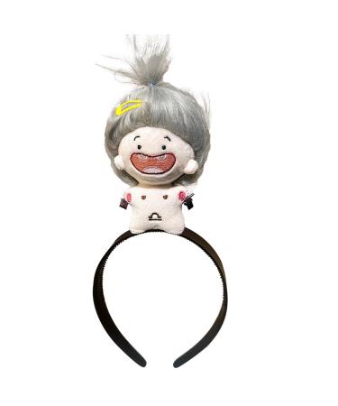 Plush Doll Hairhoops - Cartoon Plush Hairband Doll Headband | Kids Hair Ties Makeup Fashion Accessory for Girls Children Libra