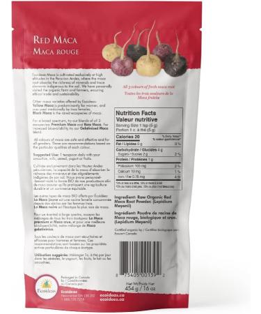 Eco Ideas Organic Red Maca 454g beige 454 g (Pack of 1) - Buy Online on GoSupps.com