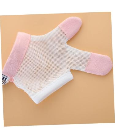 DOITOOL Kids Pink Net Biting Gloves 1 Pair | Children's Mittens for Baby Hands | 11X9.5CM - Buy Online on GoSupps.com