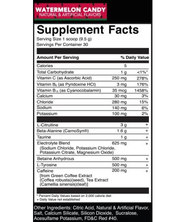 Rivalus Powder Burn Watermelon Candy 0.8lb | Intense Pre-Workout Energy | Zero Banned Substances | Made in USA - Buy Online on GoSupps.com