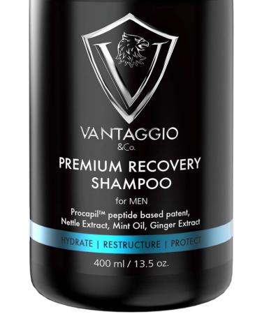 Hair Loss Shampoo for Men Boosts Hair Growth and Thickening DHT Blocker Fights Thinning and Alopecia PROCAPIL Premium Formula with Castor Oil Peppermint Ginseng and Dead Sea Salt 13.5 oz