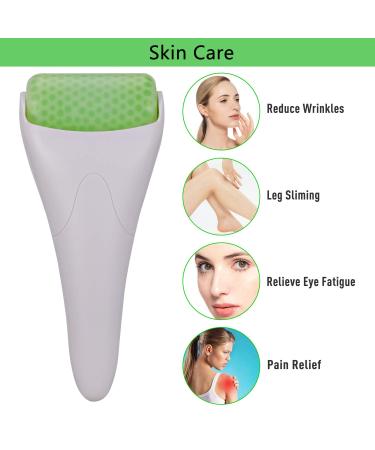 Ice Roller ICE Scooter 2 Set - Face & Eye Pain Relief Swelling Reduction Skin Care Gadget (Green) - Buy Online on GoSupps.com