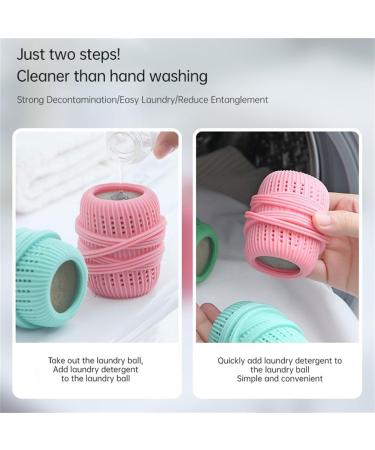 Washing Machine Laundry Ball Reusable Laundry Balls for Washer 2024 New Fabric Softener Balls for Washer Fabric Softener Dispenser Ball for Clothes Lint and Dust Pink - Buy Online on GoSupps.com