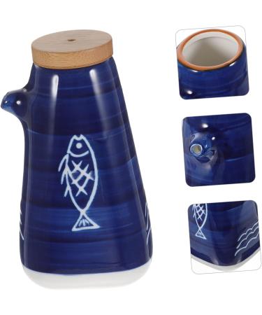 ABOOFAN Ceramic Soy Sauce Pot Vinegar Cruet Decorative Vinegar Container Oil and Vinegar Soy Sauce Holder Empty Olive Oil Ceramic Olive Bottle Multifunction Tanker Ceramics - Buy Online on GoSupps.com