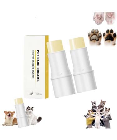 Njula Paw Care Stick Paw Ointment Stick Njula Paw Care Balm Pet Care Cream Njula Paw Moisturizer for Dry Paw Pads Cuddlesmeow Pet Care Creams for Dry Skin (2pcs)