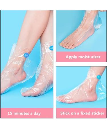 Liners Hand or Foot Disposable Thermal Heated Mitt Clear Plastic Disposable Booties Paraffin Bath Liners for Foot Pedicure Hot Spa Wax Treatment Foot Covers Bags(100Piece) - Buy Online on GoSupps.com
