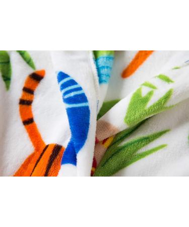 XINNE Boys Girls Soft Bathrobe - Cute Pattern Flannel Hoodie Pajamas Sleepwear for Toddler Baby - Zoo Design 110 - Buy Online on GoSupps.com