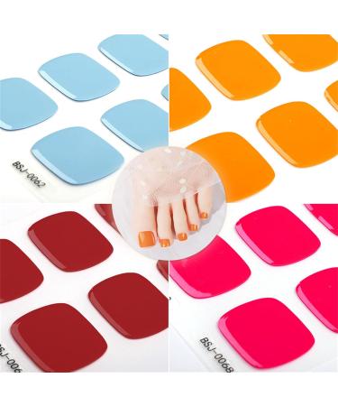 Zkbszn Nail Stickers Semi Cured Gel Toe Nail Stickers Manicure Decor UV LED Lamp Semi Cured Gel Design Nail Decals Fashion Nail Sticker Bsj0061 - Buy Online on GoSupps.com