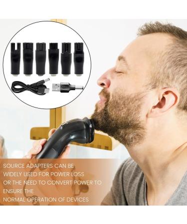Shaver Charger 1M USB Charger Cord Replacement 1m USB To 5521 Shaver Charger Cable Shaver Power Adapter with 6 Charging Cord Heads and 1 Pc USB To 5521 Adapter for Electric Hair Clippers Razors - Buy Online on GoSupps.com