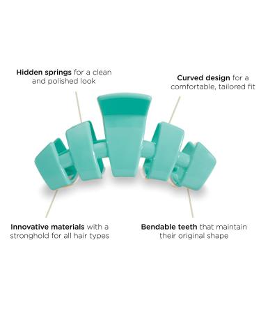 TELETIES Large Hair Clip - Summer Collection - Strong Grip Hair Claw Clip for Women - Atlantis Large - Buy Online on GoSupps.com