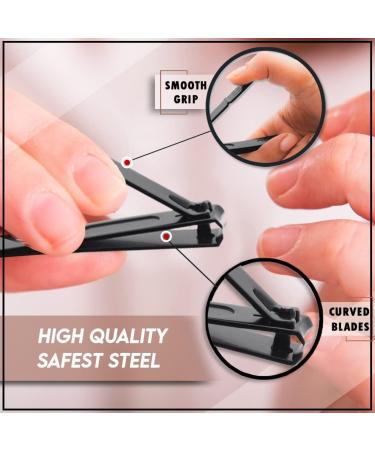 18pcs Stainless Steel Manicure Kit for Men & Women - Professional Grooming Set for Home or Travel - Buy Online on GoSupps.com