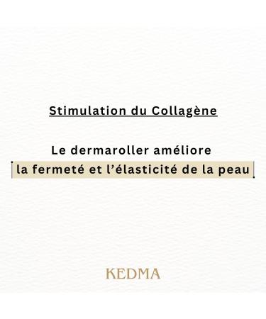 Kedma - Dermaroller and Night Moisturizing Serum Set - Collagen and Radiance Stimulation - With Hyaluronic Acid and Vitamin C - 1 Set - Buy Online on GoSupps.com