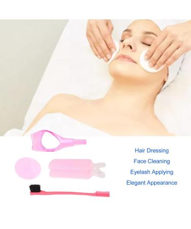Pink Hair Dressing Curler & Face Cleaning Brush Set - Women s Beauty Essentials | Eyebrow & Eyelash Assistant - Buy Online on GoSupps.com