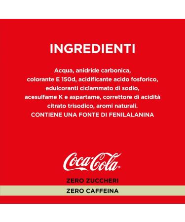 Coca Cola Sugar-free caffeine-free soft drink - 6x33cl pack - Buy Online on GoSupps.com