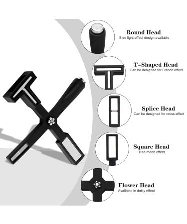 Buy Nail Magnet Set - Multifunctional Cross Cat Eye Tool & Silicone Protective Shell for Stunning Nail Art | Magnetic Nail Design Accessories (Black) - Buy Online on GoSupps.com