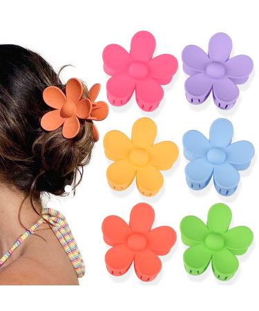 Canitor 6Pcs Hair Clips Flower Hair Claw Clips for Thick Hair Claw Clips Butterfly Clips Hair Clips for Thick Hair Y2K Hair Clips Hair Clips for Women Style-01