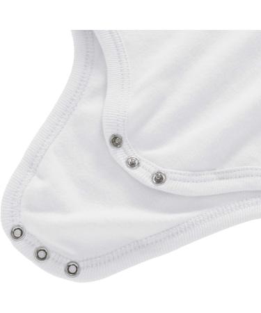 Bestele Baby Bodysuits - 3 Pack Plain White Short Sleeve Onesies for Newborn Boys and Girls, 12-18 Months - Buy Online on GoSupps.com