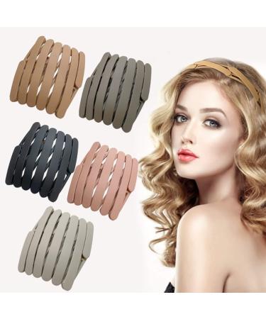 Compact Foldable Headband - Gray Retractable Pocket Hair Band - Stylish DIY Accessories for Effortless Hair Management - Buy Online on GoSupps.com
